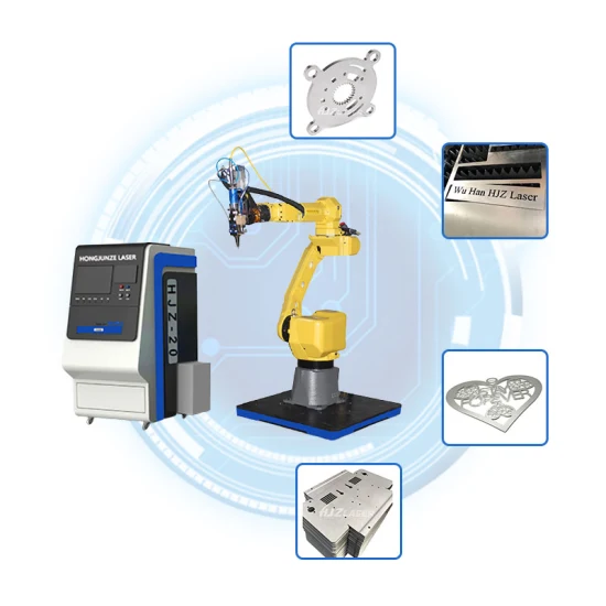 Günstige hochwertige CNC-Rohr- und Plattenstahl-3D-Roboter-Faserlaserschneider-Laserschweißmaschine Ipg Raycus-Laserschneidemaschine Preis für 1000 W 2000 W 3000 W