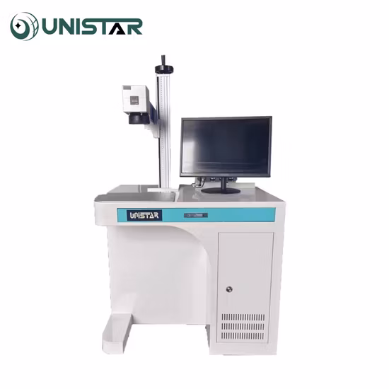 China Hochwertige Faserlaserbeschriftungsmaschine für Metall und Nichtmetall, Hart-PVC, Tastatur, Mobiltelefongehäuse mit Raycus 20W, 30W, 50W, 70W Faserlaserbeschrifter