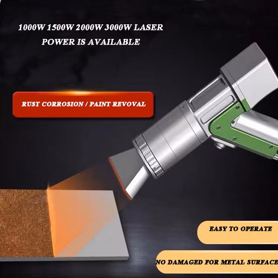 200 mm breite Faserlaser-Reinigungsmaschine, Metallrostentfernung, Laserreiniger, 1000 W, 1500 W, 2000 W/3000 W